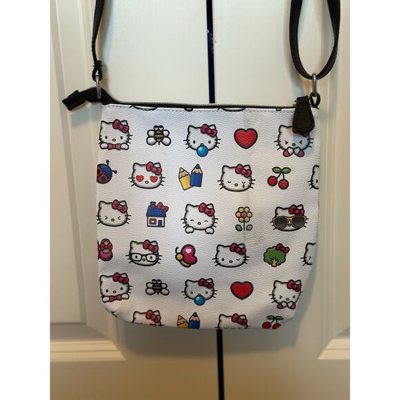 Sanrio Bags Hello Kitty Sanrio Fab Starpoint NY White Tote Bag Purse 8.5”x9” - Picture 3 of 7